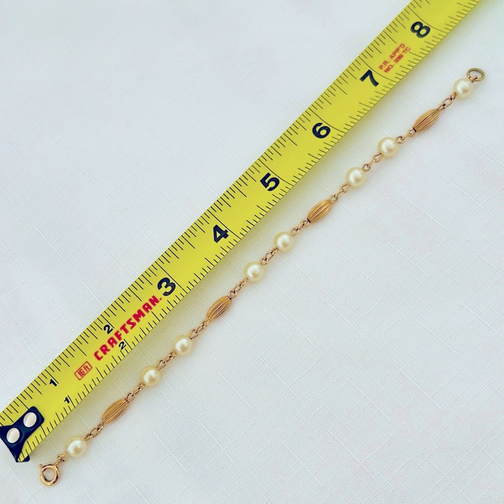 Vintage / Pearl and Gold Plated Beads - Picture 4 of 6